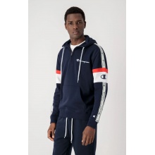 Champion Hoodie with Half-Zip (Cotton Hoodie) American Tape 2022 Navy Blue Men